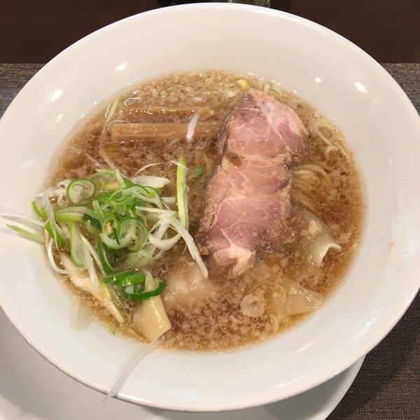 国産背脂ネギラーメン+ワンタン