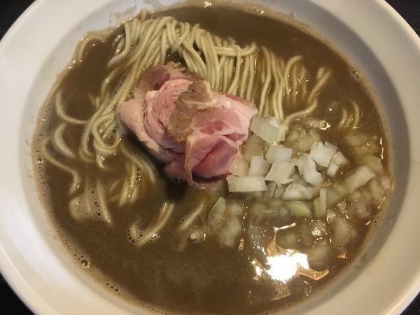 「【限定】濃厚烏賊ワタそば」@灰汁中華 丿貫 福富町本店の写真