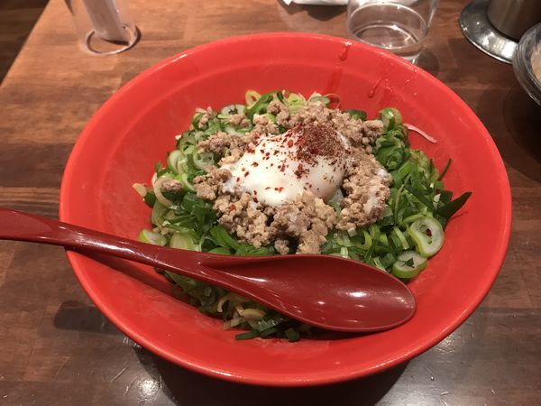 「山椒汁なし担々麺」@ばくだん屋 渋谷店の写真