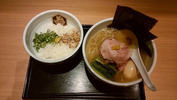 「特製ブリらーめん(1170円(外税))＋雑炊丼(小)(250円(」@真鯛らーめん 麺魚 錦糸町PARCO店の写真