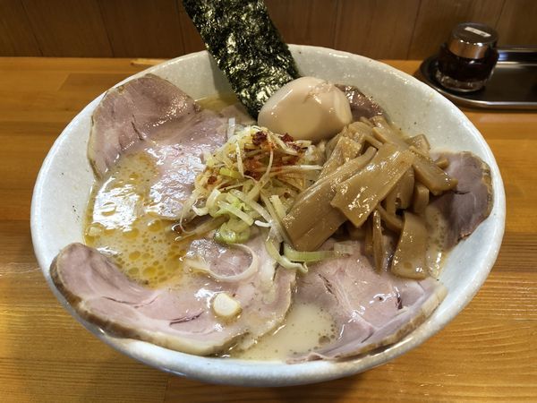 「塩ラーメン+チャーシュー+ビール」@麺屋 永太の写真