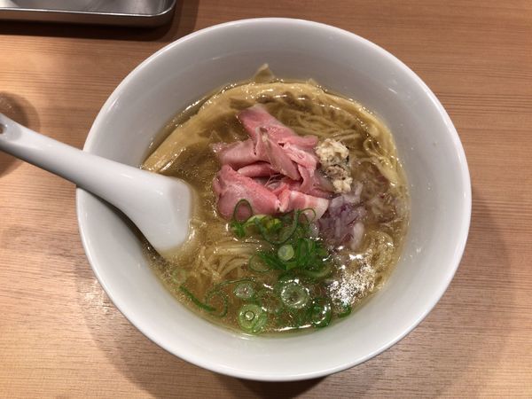 「らぁ麺(800円)+金目鯛茶漬け(200円)」@らぁ麺 鳳仙花の写真