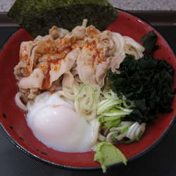 冷し肉富士(うどん)：500円