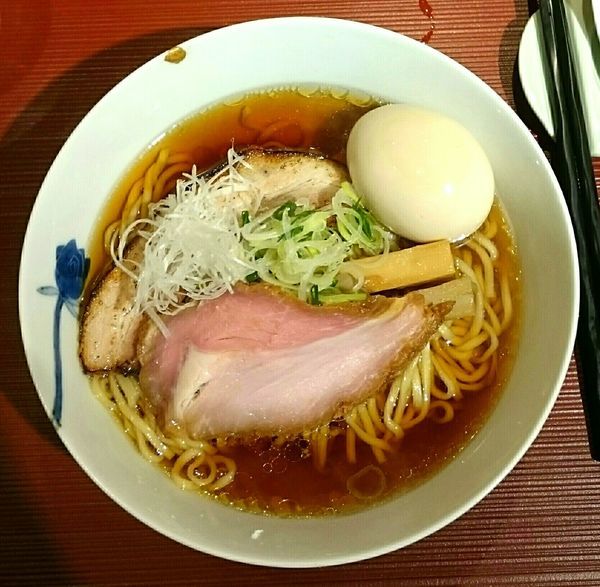 「醤油(細麺) 味玉 おろしそば」@麺 みつヰの写真