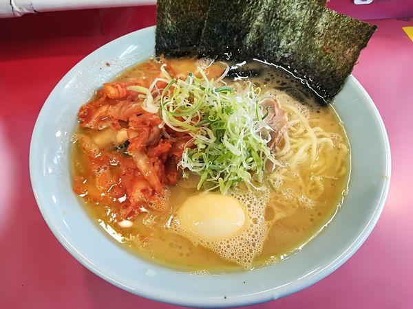 「特盛キムチラーメン固め+味玉1,000円」@ラーメン大将 六浦店の写真