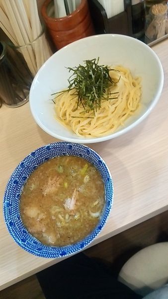「魚介だしつけ麺７５０円」@塩豚骨らーめん たちひらの写真