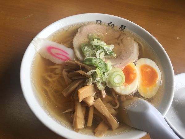 「メンマラーメン」@青竹手打ちラーメン 日向屋の写真