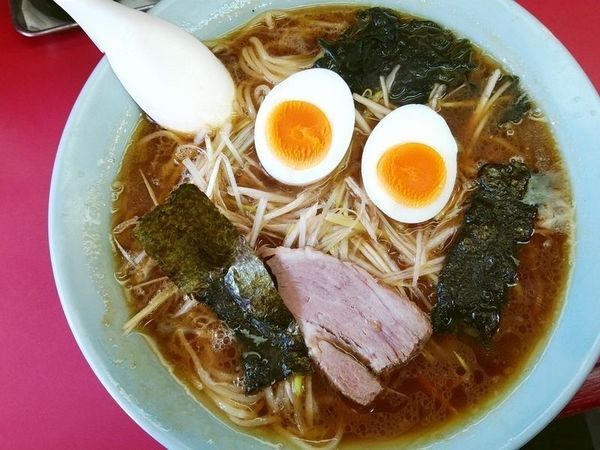 「ネギラーメン+玉子」@ラーメンショップ きちでんの写真