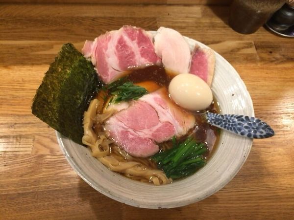 「味玉肉増し醤油そば」@中華そば きなりの写真