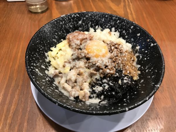 「ピリ辛まぜそば」@麺屋かずをの写真