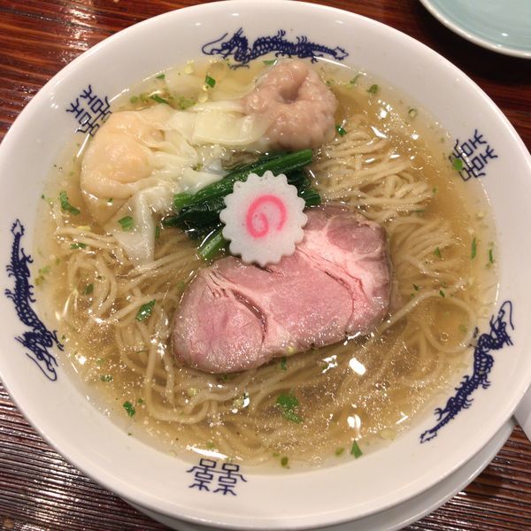 「山椒そば800円+トレード肉・海老ワンタン」@中華蕎麦にし乃の写真