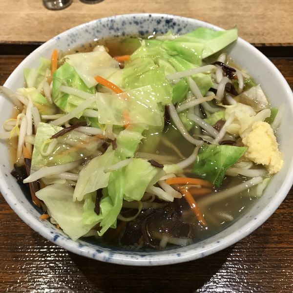 「【期間限定】たっぷり野菜あんかけそば（￥500）」@しぶそば 青葉台店の写真