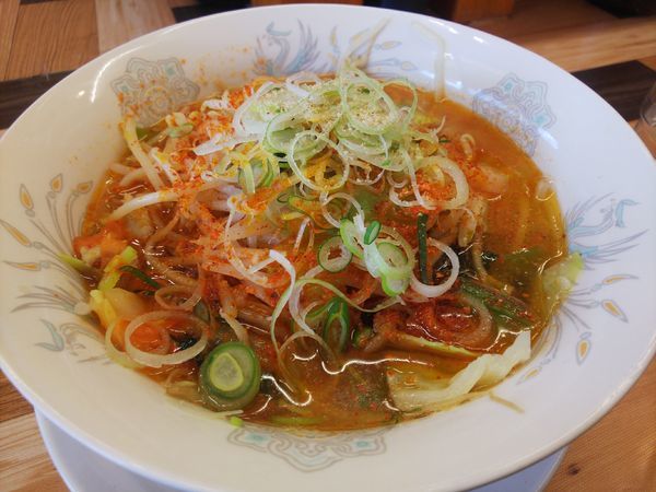 「タンメン＆辛さマシ」@ラーメン餃子 なか屋の写真