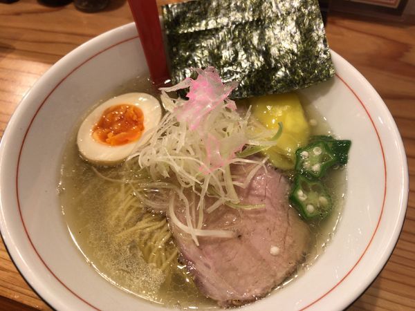 「あごだし塩らーめん 850円」@城下町 どすんの写真