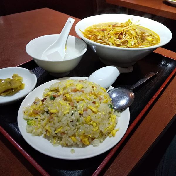 「#ネギそば #チャーハン #850円」@珍味園の写真