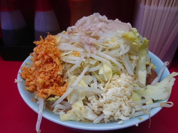 「小 豚増し 辛い生姜」@ラーメン二郎 中山駅前店の写真