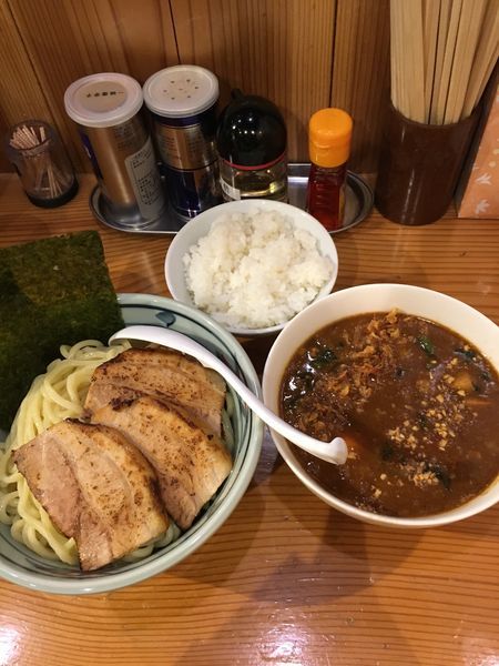 「特製カレーつけ麺+ご飯」@麺屋まいどの写真