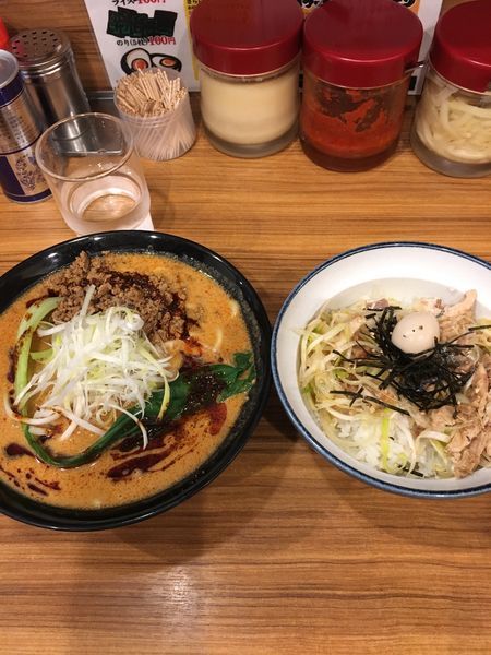 「担々麺+肉ご飯」@荻窪商店の写真