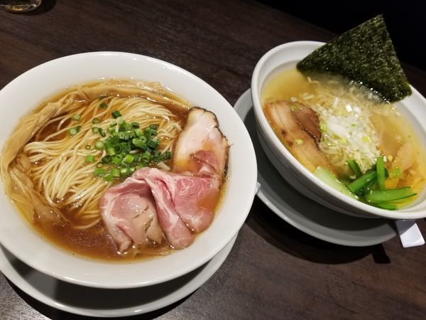 「煮干中華そばと塩」@らーめん ちゃん亭の写真