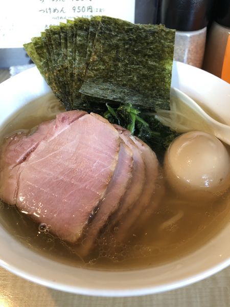 「塩らーめん＋チャーシュー＋味玉＋海苔」@菜の写真
