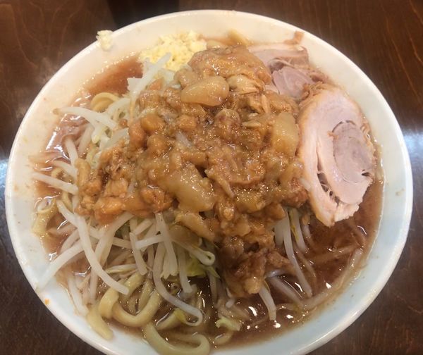 「小ラーメン 750円 （にんにく、あぶら）」@麺屋 歩夢の写真