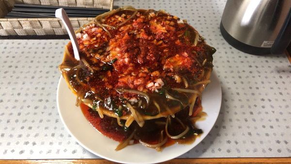 「辛とろみラーメン」@俺のラーメン 蔵波台店の写真