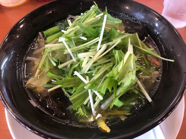 「【期間限定】ゆず塩野菜らーめん561円」@幸楽苑 水戸石川店の写真