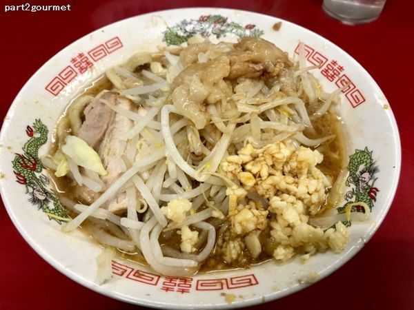 「ミニラーメン 「ニンニクアブラ」(650円)」@蓮爾 登戸店の写真