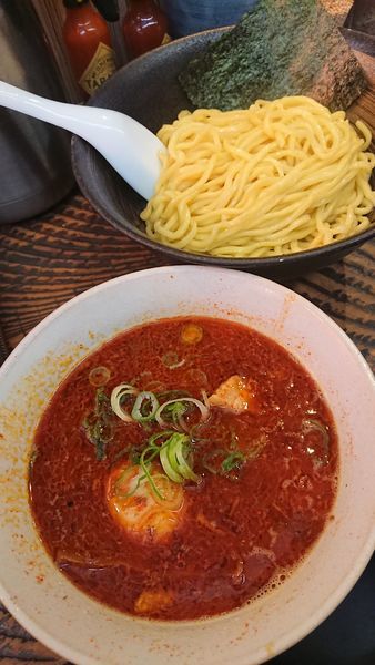 「辛つけめん」@らーめん 瞠 恵比寿店の写真