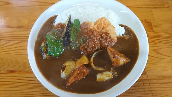 「エビカツ＆野菜カレー　６５０円」@カリームの写真