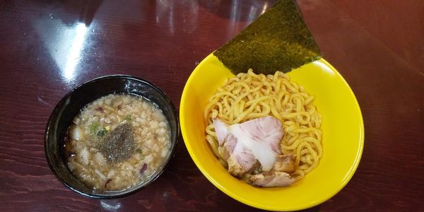 「煮干しのつけ麺(あつもり)」@らーめん 惠本将裕の写真