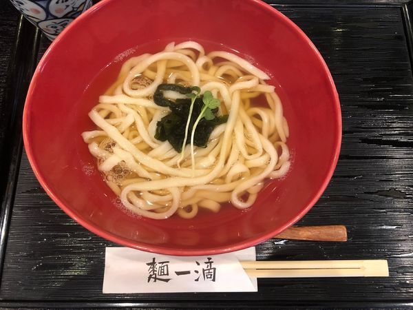 「かけうどん　ぶっかけうどん」@麺一滴の写真