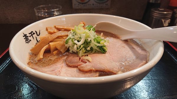 「こってり煮干らーめん メンマ」@煮干しらーめん青樹 立川店の写真