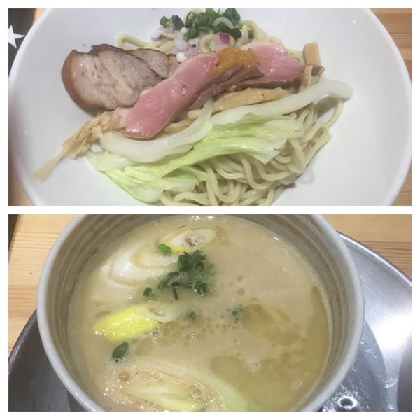 「鴨on白湯つけ麺」@和風ピンポン竹末の写真