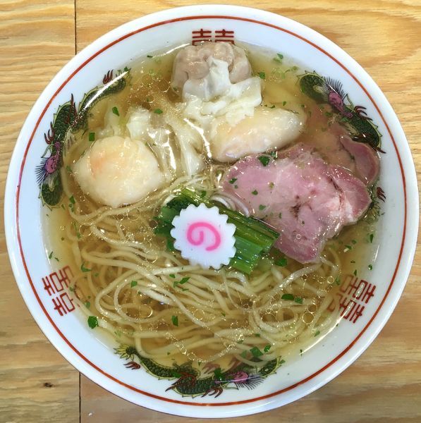 「山椒ラーメン（肉２個、海老２個）」@キング製麺の写真