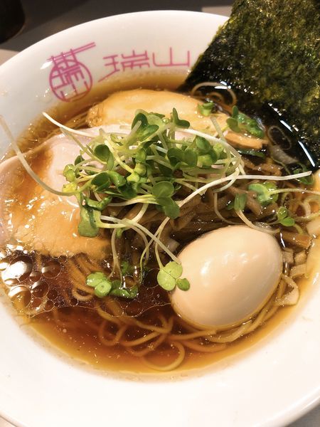 「中華そば ¥760＋味つき玉子 ¥100」@中華蕎麦 瑞山（ZUIZAN）の写真