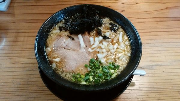 「【限定】燕三条系ラーメン¥800-＋鶏皮丼¥300-」@麺蔵 あつおの写真