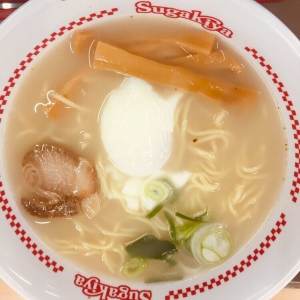 「玉子入りラーメン　370」@スガキヤ 蒲郡アピタ店の写真