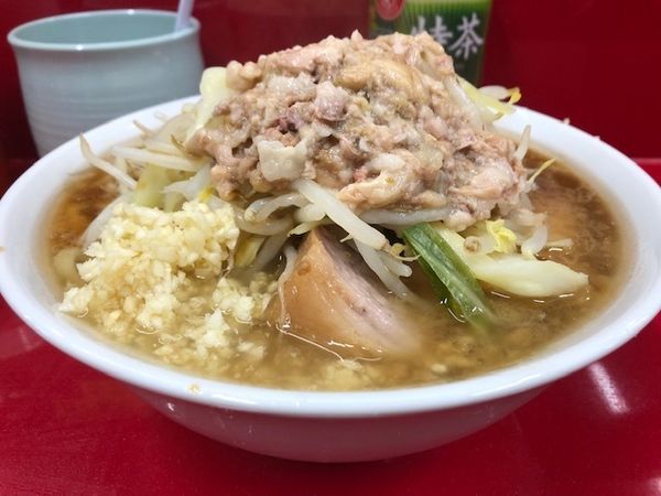 「小ラーメン（ニンニク・あぶら）¥700」@ラーメン二郎 越谷店の写真