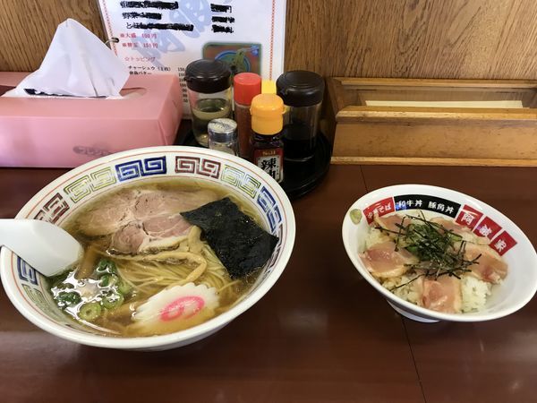 「阿波谷ラーメン Ｂセット」@支那そば・横浜タンメン 阿波家の写真