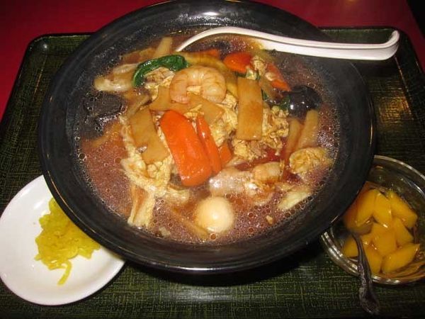 「五目湯麺（単品）　600円（ランチ）」@花彫酒家の写真