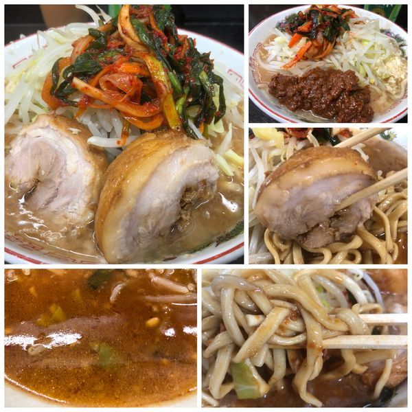 「小ラーメン 750円 麺半分 ニラキム20円 味噌 ニンニク」@ラーメン二郎 川越店の写真