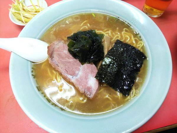 「正油ラーメン＋半ライス　550＋100円」@ラーメンショップ 八柱店の写真