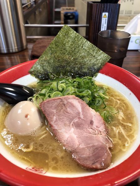 「細麺　680円＋味玉＋ライス（無料）」@百麺 中目黒店の写真