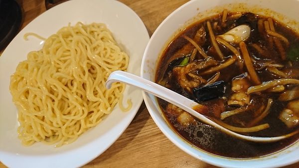 「肉茄子つけ麺(750円)」@銀の髭の写真