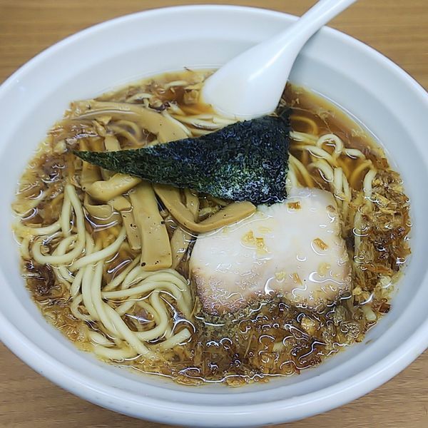 「揚げねぎそば」@中華そば・つけめん 甲斐 高円寺店の写真