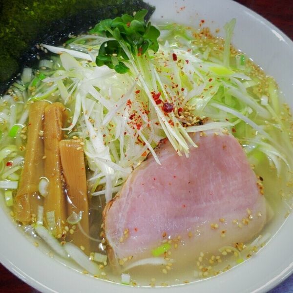 「旨塩ネギラーメン ７５０円」@麺処 本日晴天の写真