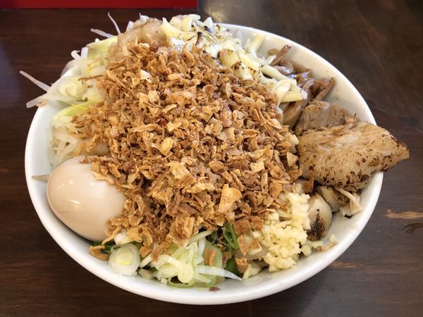 「油そば（３００ｇ）＋あげねぎ＋チーズ」@龍麺 ふえ郎の写真