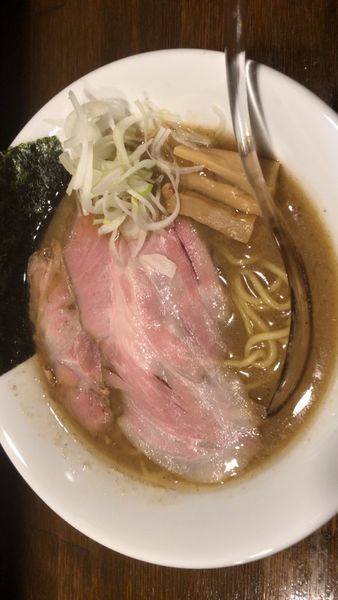 「七つ節豚骨プラス1煮干しらぁ麺 未完成版 ご飯 0円」@Soupmenの写真