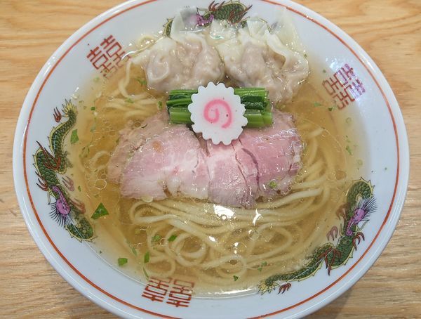 「山椒ラーメン（肉ワンタン2個入り）」@キング製麺の写真